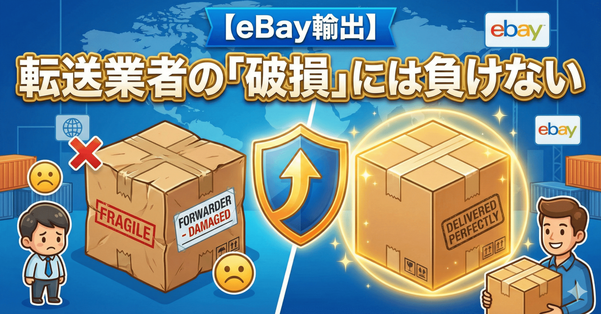 フロリダ宛の破損」で泣き寝入りしない。eBay輸出の転送業者トラブル