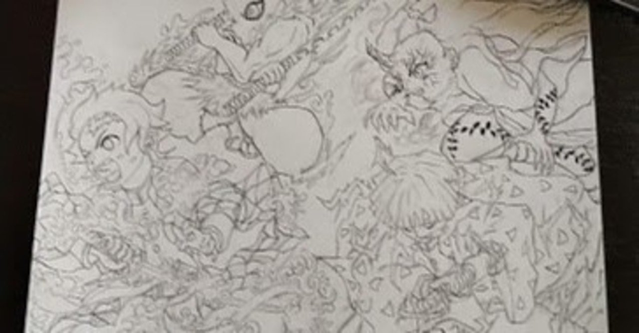 鬼滅の刃イラストを描きました roka note