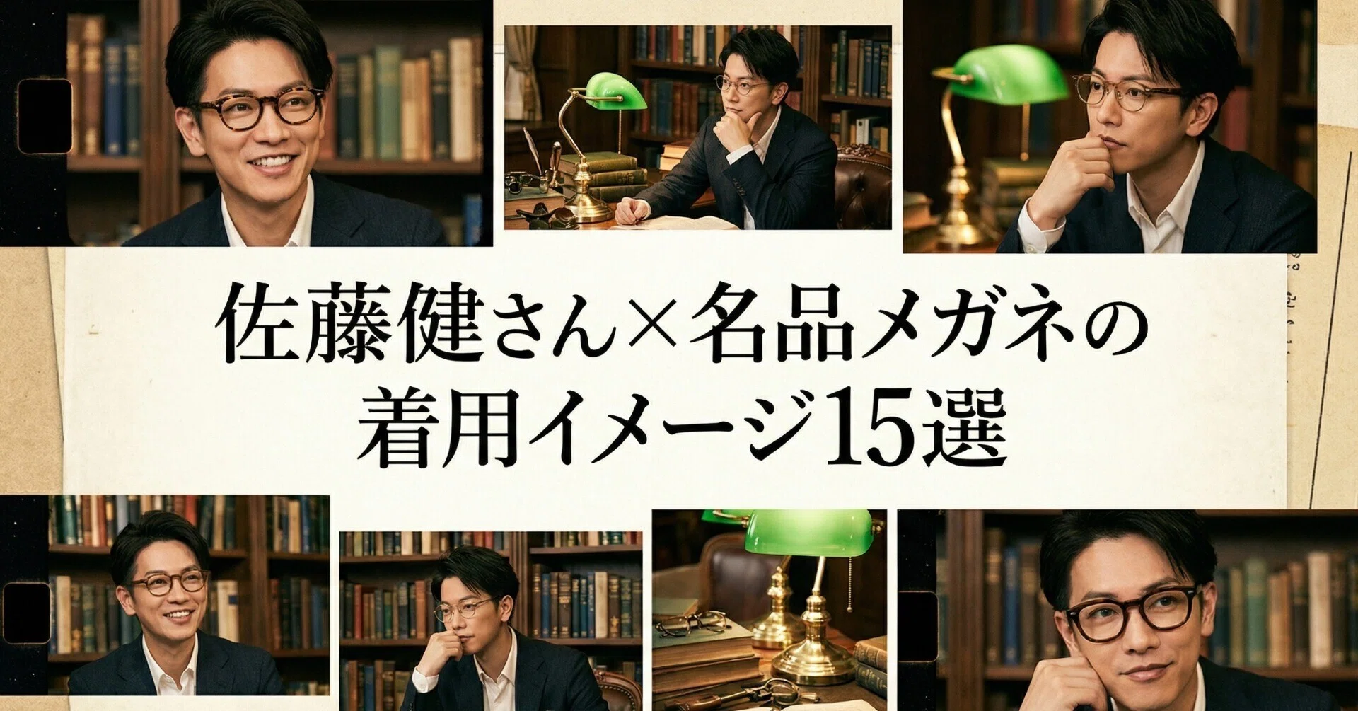 カッコいい♥】佐藤健さん×名品メガネの着用イメージ15選｜大人 