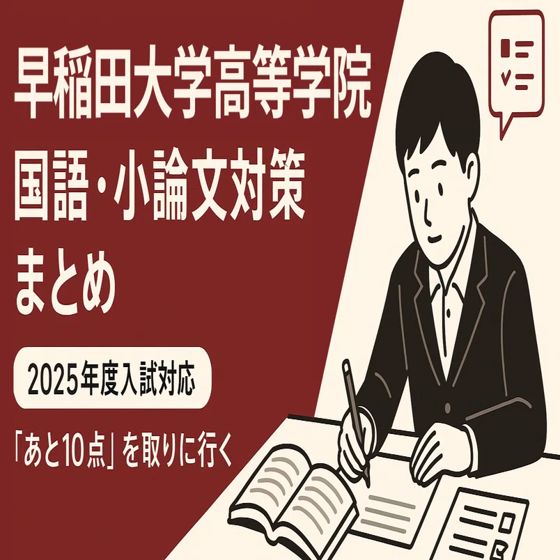 早稲田大学高等学院 国語・小論文対策まとめ【2025年度入試対応
