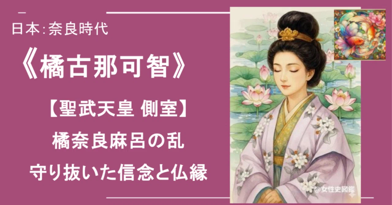 橘古那可智》【聖武天皇 側室】橘奈良麻呂の乱ーー守り抜いた信念と