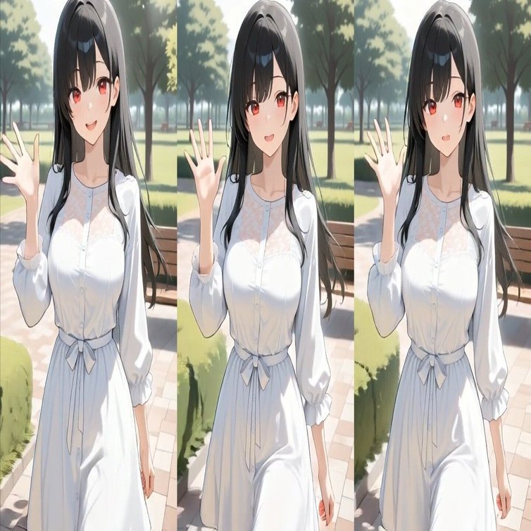 綿密な分析 4枚　旧枠　フォイル　初版 ComfyUI】フレーム間を滑らかに遷移させるPainterFLF2V｜aiaicreate