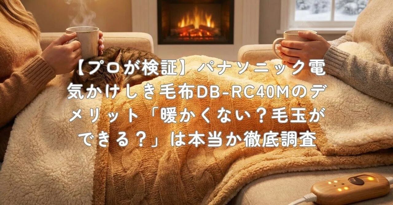 プロが検証】パナソニック電気かけしき毛布DB-RC40Mのデメリット