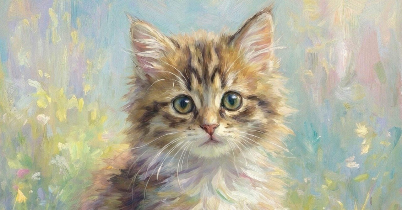 画像生成AI】愛猫を油絵風に（Nano Banana Pro）｜蟒蛇 来都（うわばみ