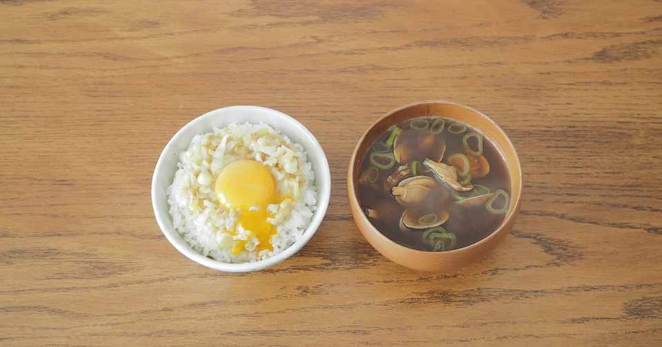 ねぎみそたまごかけごはん あさりのみそ汁 実践料理研究家 みそ探訪家 岩木みさき Note