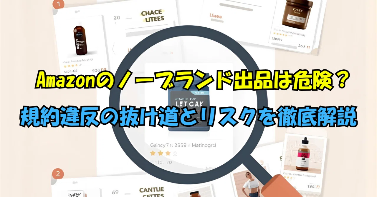 2025年最新】Amazonのノーブランド出品は危険？規約違反の抜け道と
