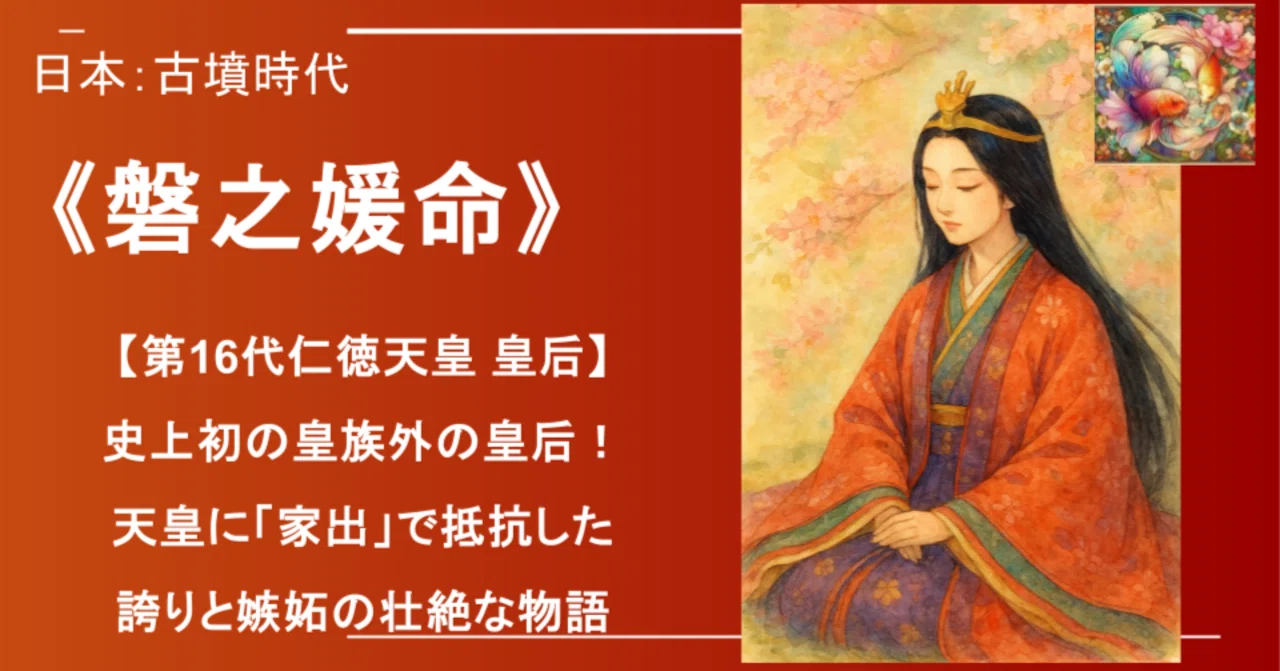 磐之媛命》【第16代仁徳天皇 皇后】史上初の皇族外の皇后！天皇に