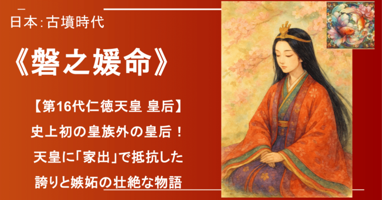 磐之媛命》【第16代仁徳天皇 皇后】史上初の皇族外の皇后！天皇に