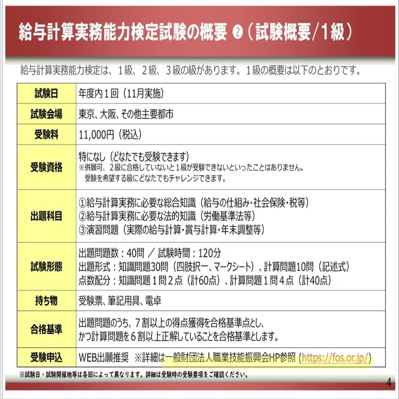 給与計算実務能力検定1級を受けたよ【追記:合格】｜おきあがりにぼし