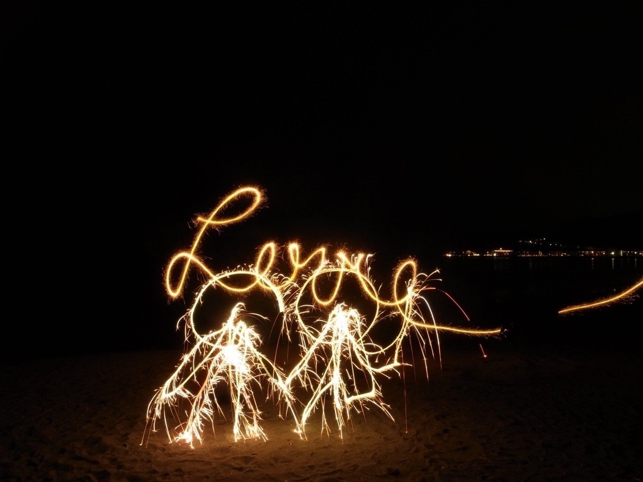 スパークラーグラフィティ 花火文字 やってみよう Skubotan Note