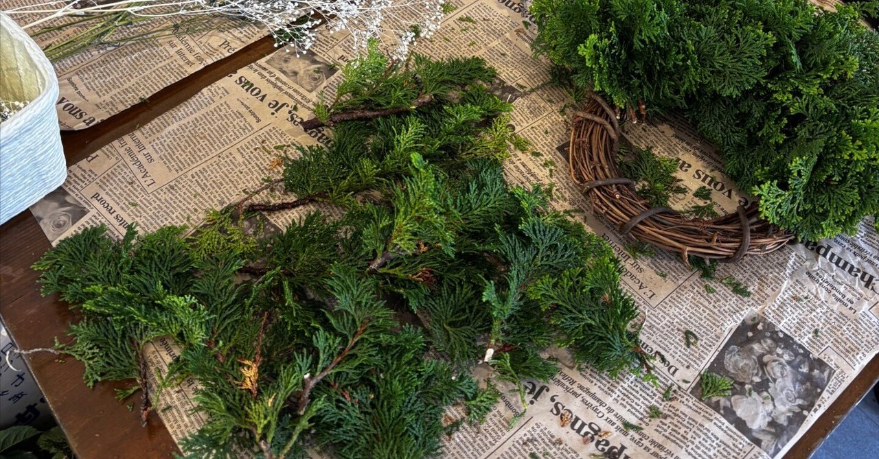 第107話]ヒノキのリース｜Hinoki wreath｜オフショアリトリート｜猫