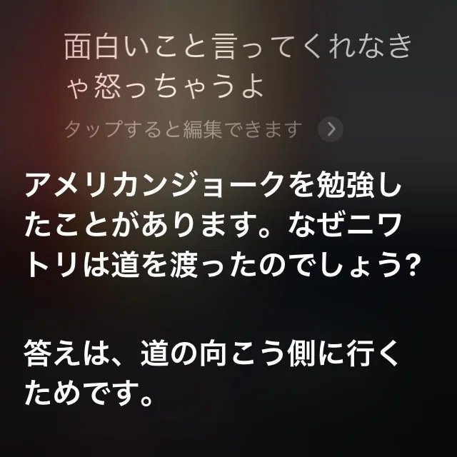 Siriに 面白いことを言ってください としつこくムチャぶりし続けた結果発表 o コピーライター Note Siriに 面白いことを言ってください としつこくムチャぶりし続けた結果発表 o コピーライター Note