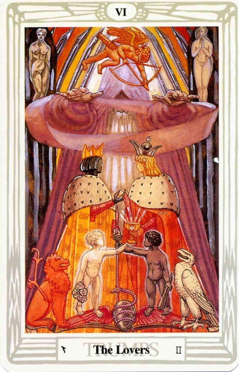 【タロット】THE LOVERS TAROT☆ トートタロットの物語（＃Ⅵ・The Lovers・恋人）｜トートタロット・美音