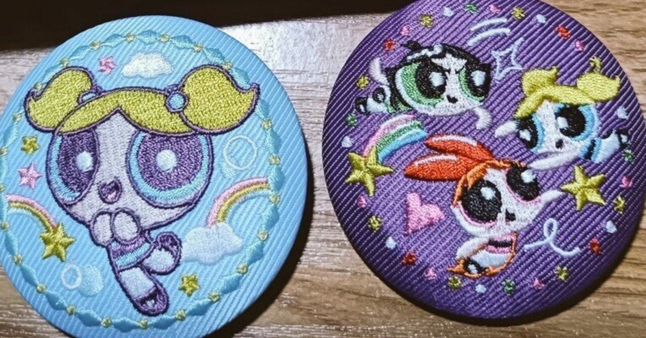 パワーパフガールズ刺繍缶バッジ｜ジュンコ