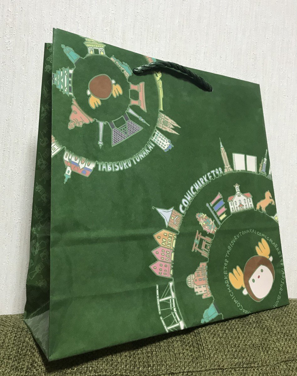 工場直売 コミックマーケット98】公式紙袋を描かせていただきました キャラクターグッズ