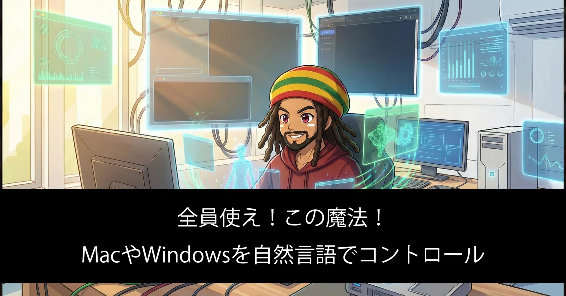 ［テト様確認用］/自作コンポーネント2台おまとめ Claude Desktop × Desktop Commander】たった一言でAIツールが完成する
