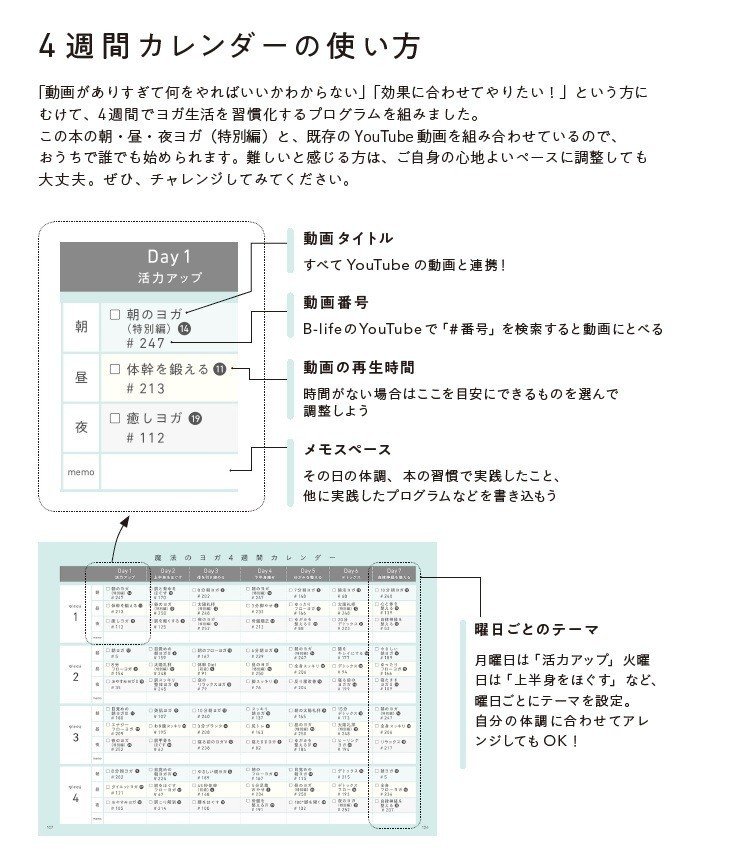 カレンダー使い方