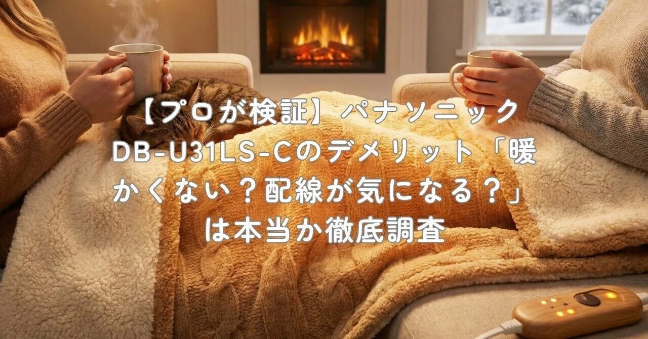 プロが検証】パナソニック DB-U31LS-Cのデメリット「暖かくない？配線