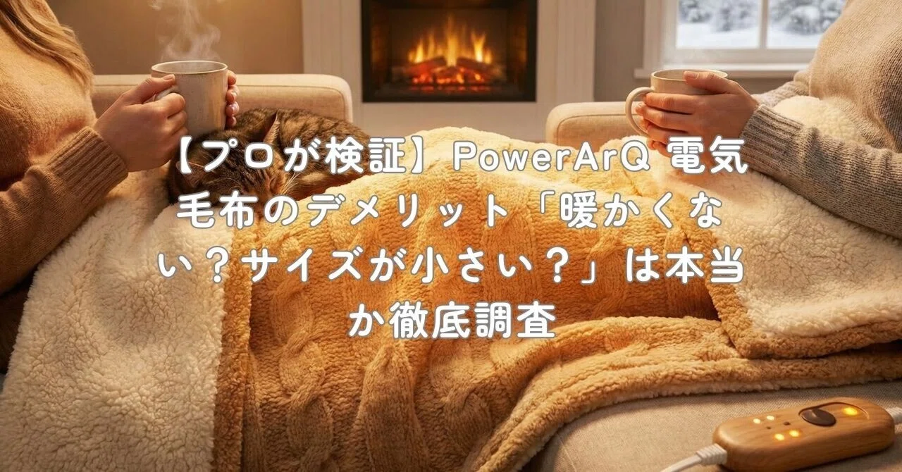 プロが検証】PowerArQ 電気毛布のデメリット「暖かくない？サイズが