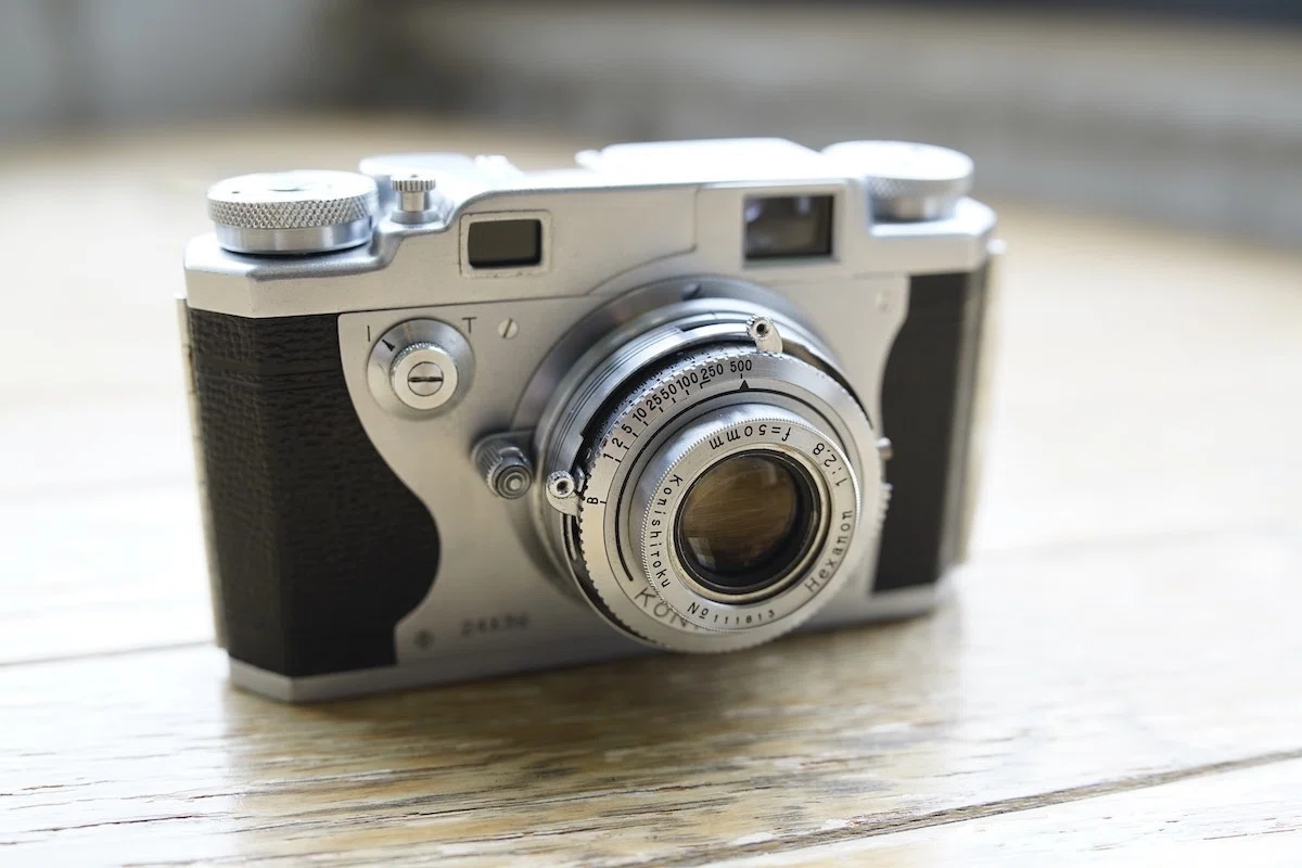 KONICA II HEXANON50mmf2.8+Konihood付 Konica II フィルムカメラの8 KONICA II HEXANON50mmf2.8+Konihood付 Konica II フィルムカメラの8