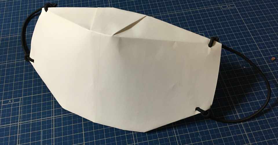 用紙で作る 折り紙マスク Mono96 Mask 1 0 Mono96um Note