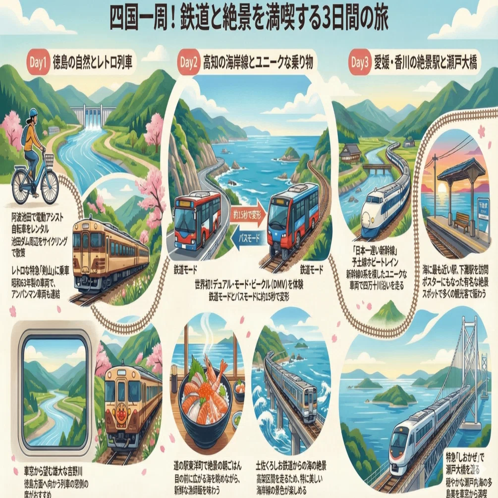 旅行のレポート作成（四国一周旅行）｜むらいかずひこ