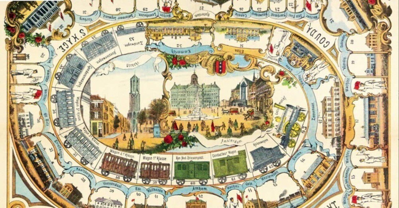 100日のアートブック 70日目 「西洋アンティーク・ボードゲーム 19世紀