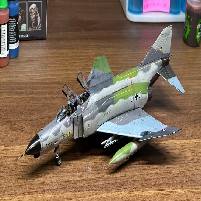 F-4F ファントムⅡ 1/72 ファインモールド　プラモデル 作例紹介】 ファインモールド 1/72 F-4F ホビージャパン20261月号作例