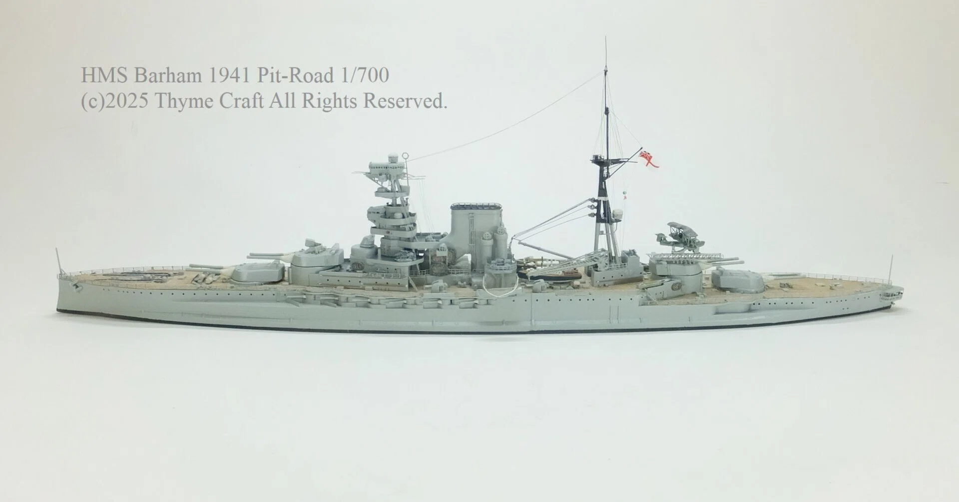 ショウ、バーラム他 HMS Barham 1941 英国海軍バーラム 1941 (Pit-Road 1/700 waterline