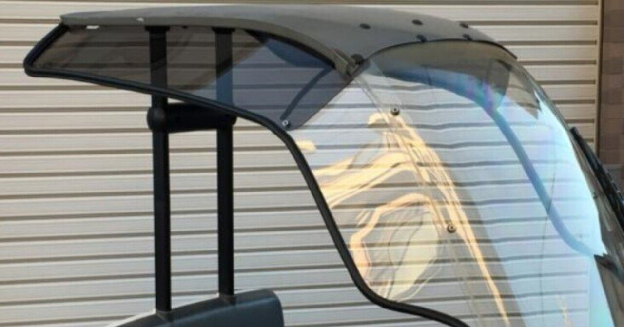 完全防風・雨対策】ジャイロキャノピー専用スクリーンワイドバイザー