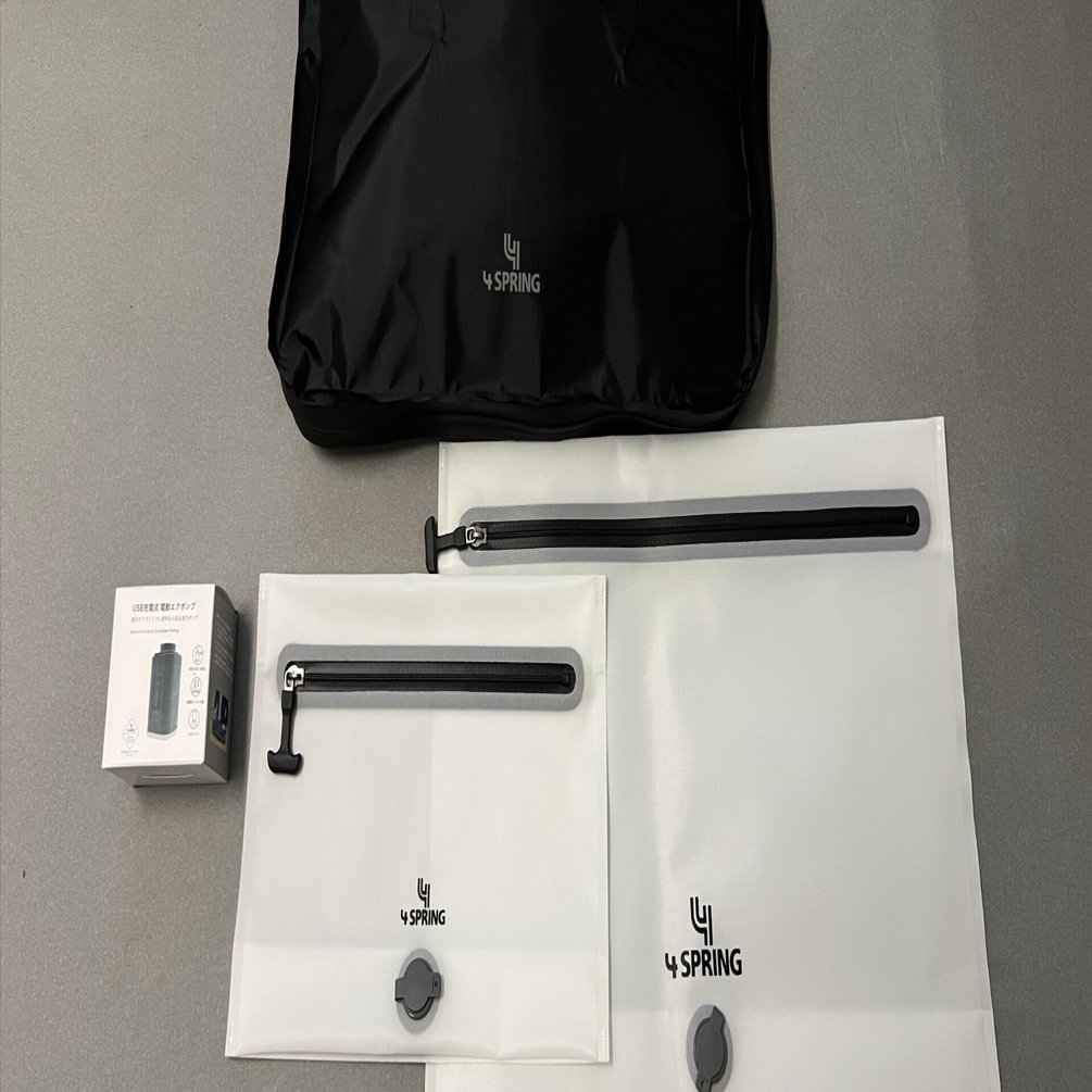 4 SPRINGの「かる旅圧縮バッグ」で荷造りが楽になった｜中村洋太