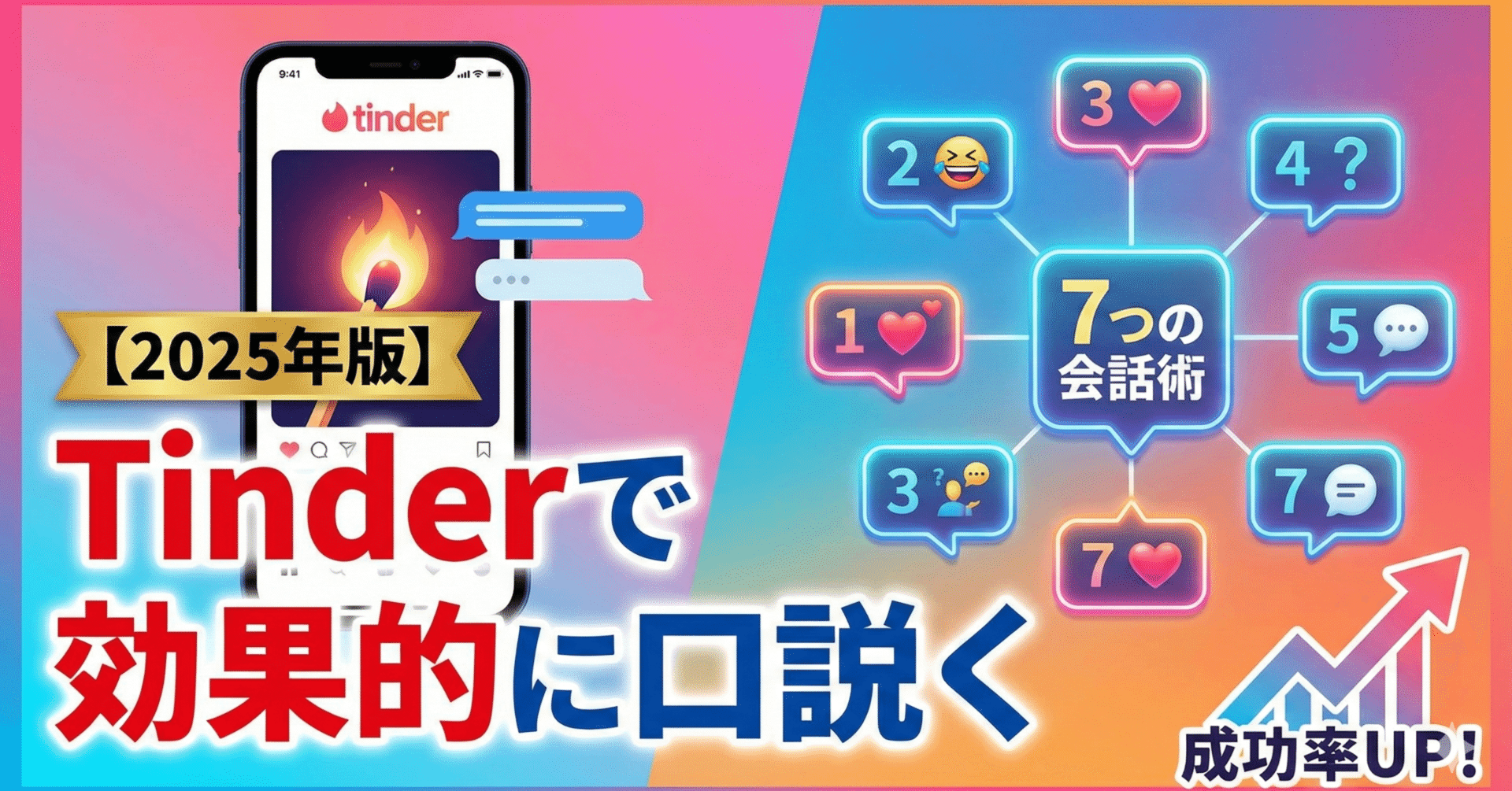 2025年版】Tinderで効果的に口説く7つの会話術｜NAOYA 恋愛研究所所長