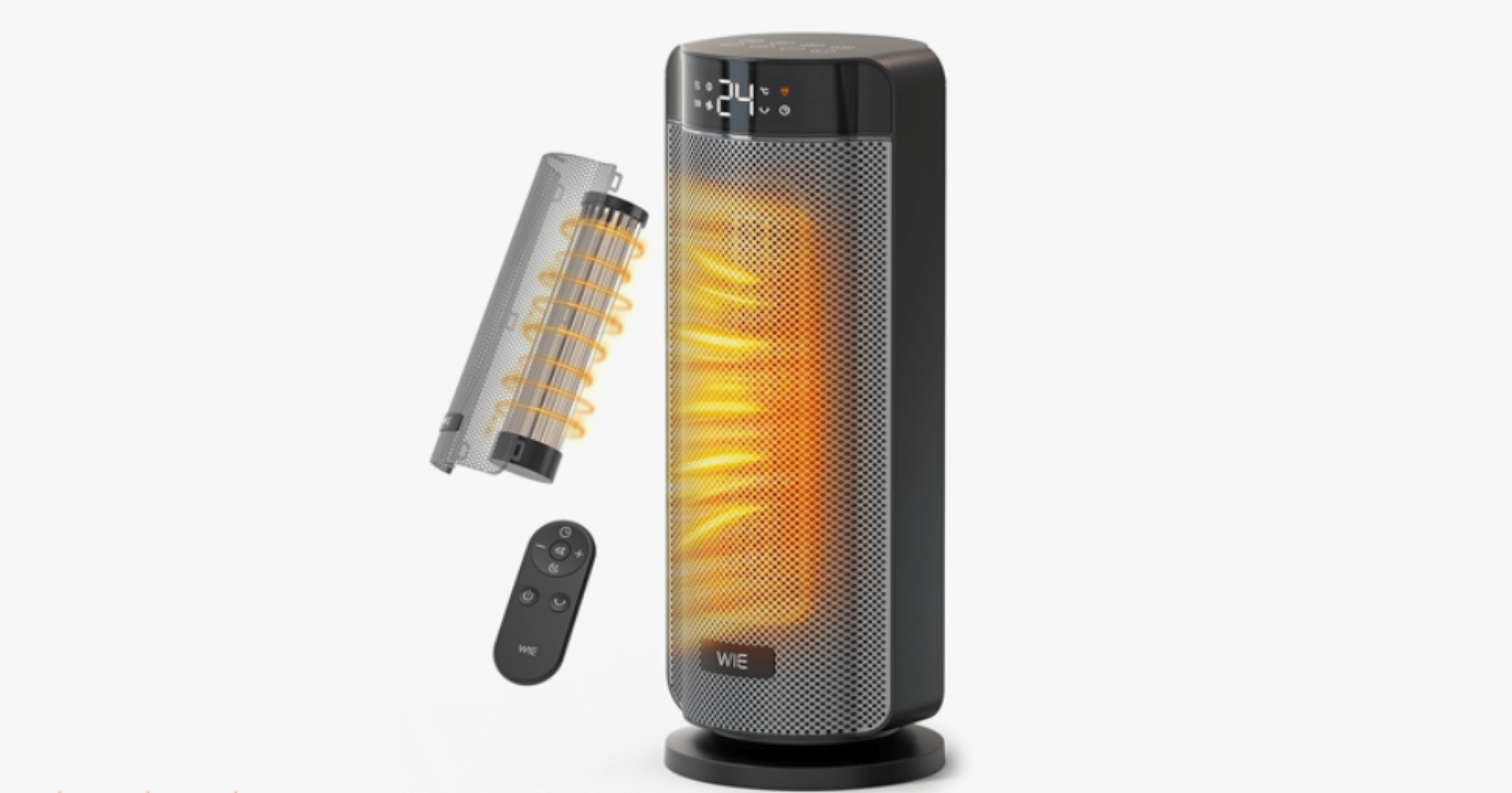 WIE セラミックヒーター 小型 タワー型【2S速暖・静音25dB】 1031 WIE セラミックヒーター 小型 タワー型【2S速暖・静音25dB】 1031