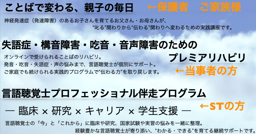 言語聴覚士と病理学の関係 □ 病理学は“機能を見る”ためではなく “人を