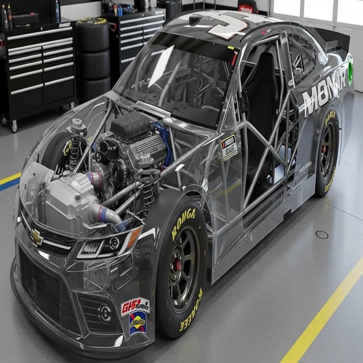 YouTube】NASCARカップカーの中身を“丸裸”にする3D図解講座｜DailyNews