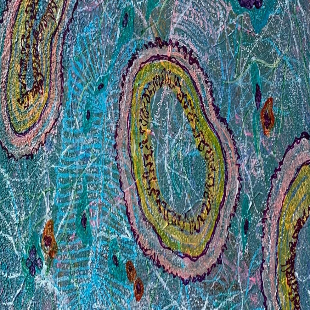 作品解説】いのちたち -がん細胞を描いた｜佐竹純子