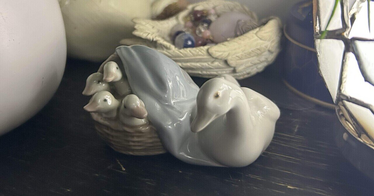リヤドロのアヒルの家族という美しい陶器の置き物｜猫Lunaシオン