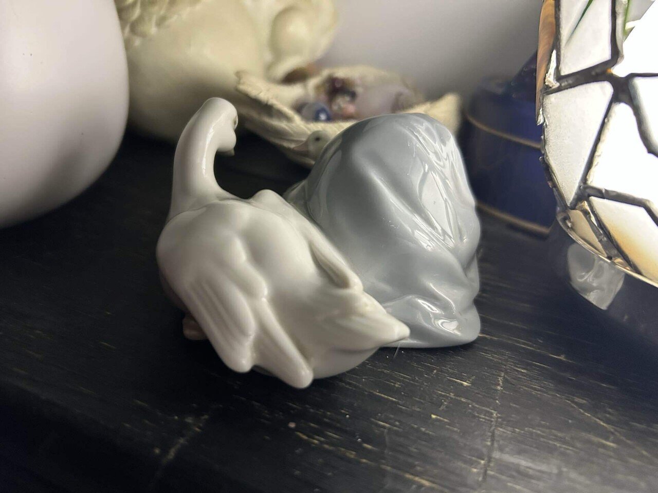 リヤドロのアヒルの家族という美しい陶器の置き物｜猫Lunaシオン