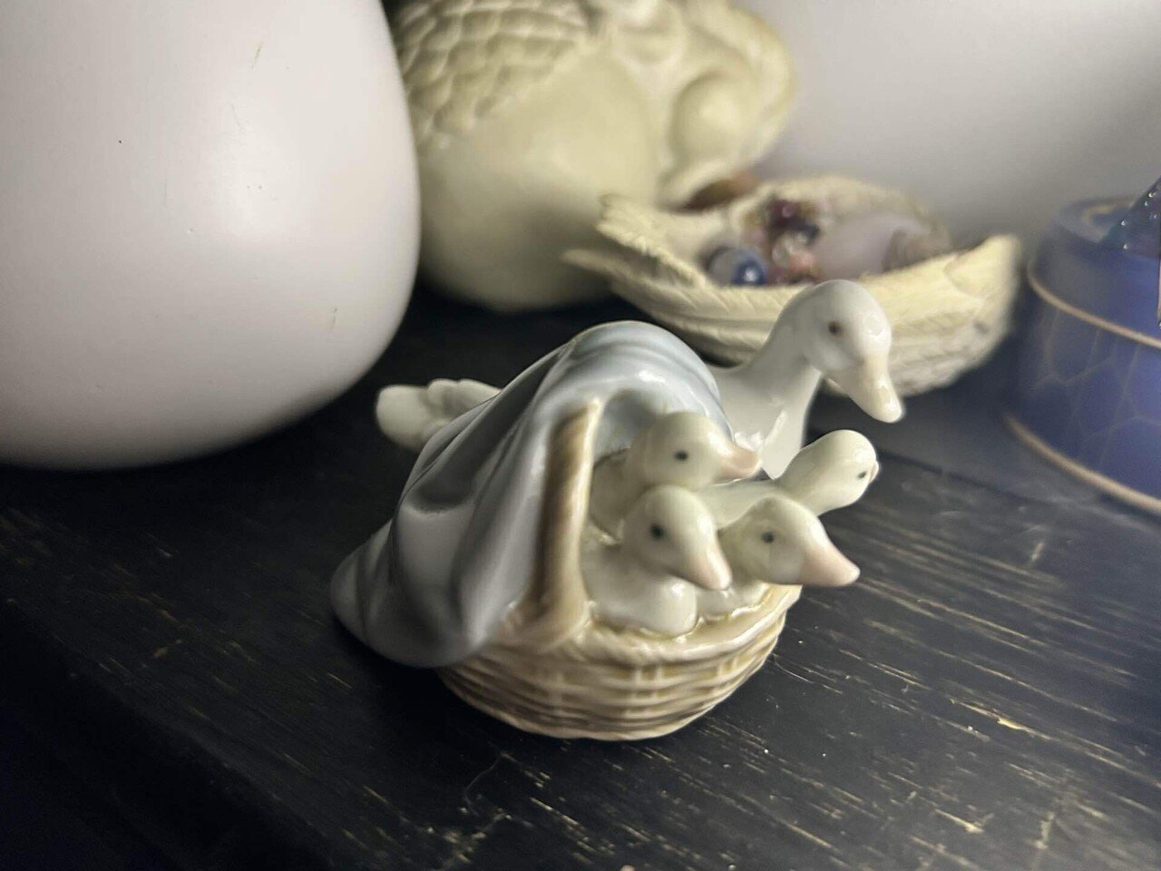 リヤドロのアヒルの家族という美しい陶器の置き物｜猫Lunaシオン