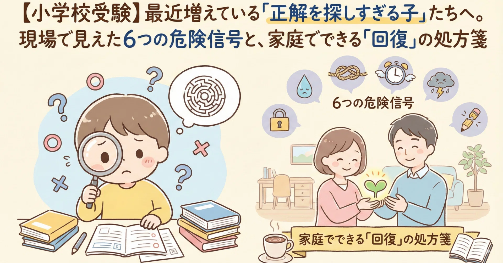 小学校受験】最近増えている「正解を探しすぎる子」たちへ。現場で見え