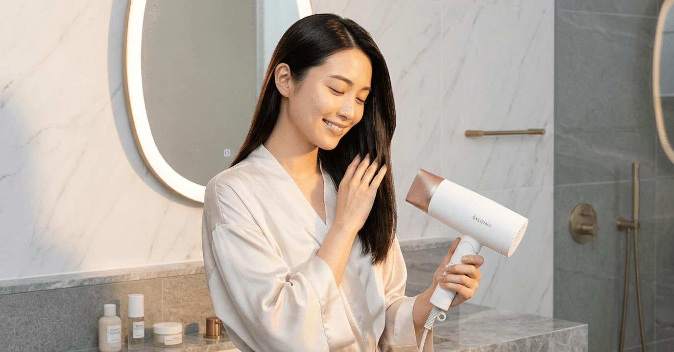 美容師が嫉妬する髪へ】SALONIAスムースシャイン ドライヤーは、本当に