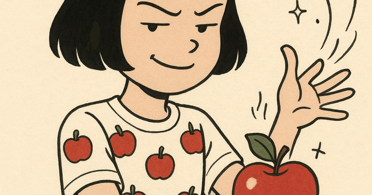 毒リンゴ攻撃？｜らくべいびー