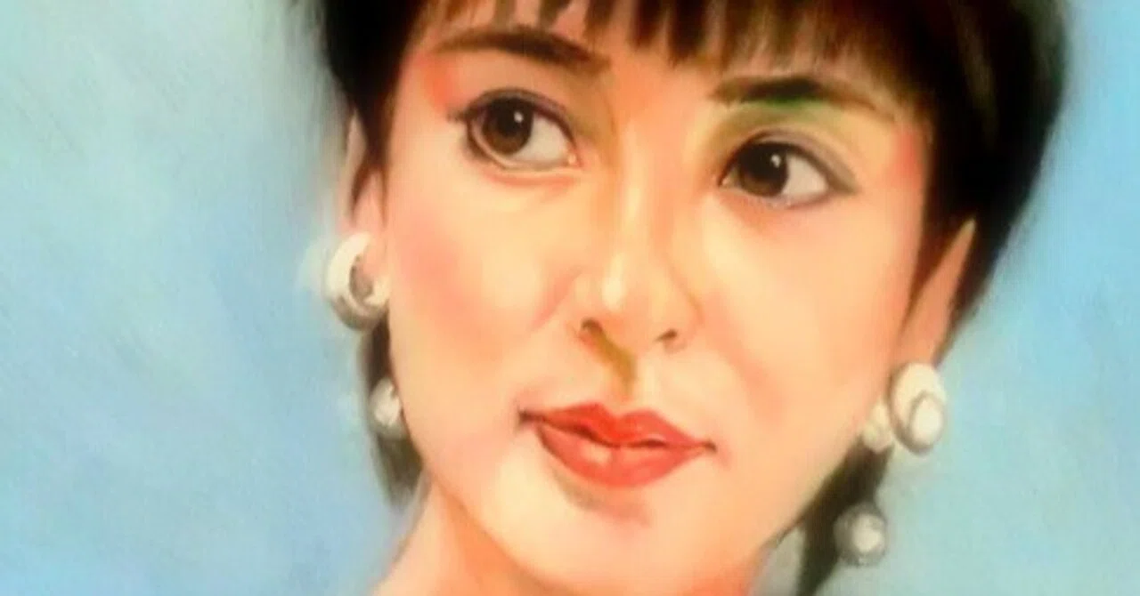 都志良三肖像画大全（57）藤圭子さん ( 1951 - 2013 ) Japan を描く