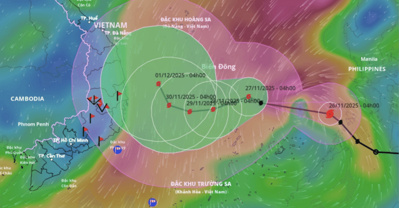 台風コト(Koto)が東海(ベトナム中部)へ接近中 - 2025年最多記録の嵐の年に追い打ち｜ベトナム経済研究会｜ベトテク太郎