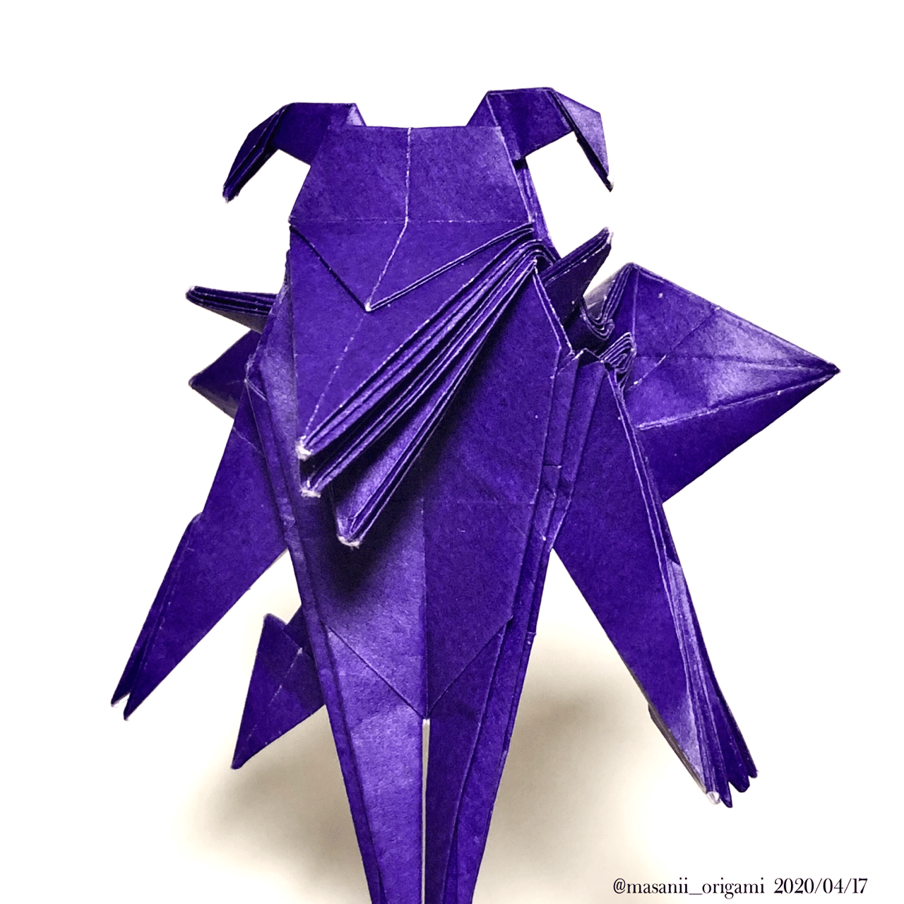 複雑系折り紙のエントリーモデル「前川悪魔」に初挑戦。｜まさにぃ