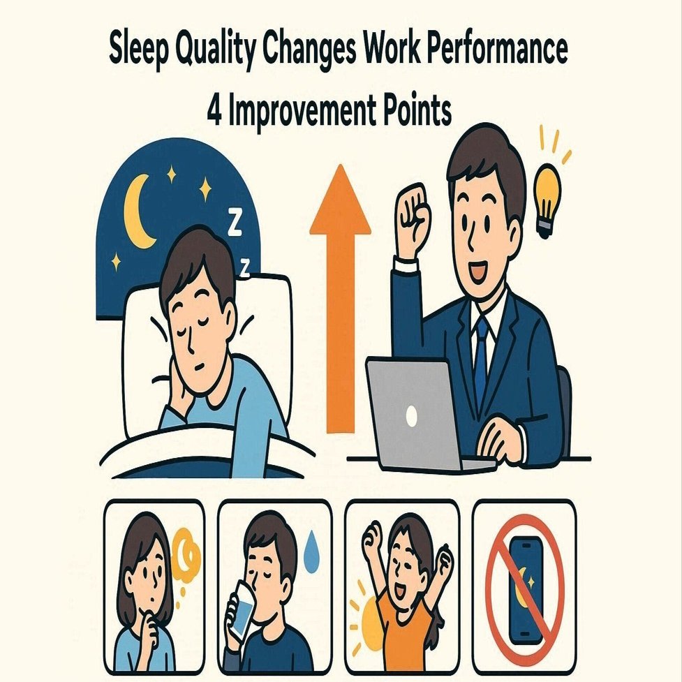 睡眠の質が仕事の成果を変える：誰でもできる4つの改善ポイント