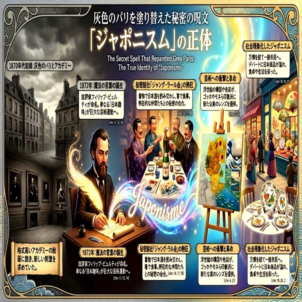 ジャポニスム】灰色のパリを塗り替えた秘密の呪文｜1zumi 0KAN0