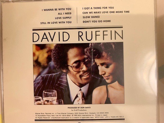 リアルタイムではないけど好きなアルバム David Ruffin/Gentleman