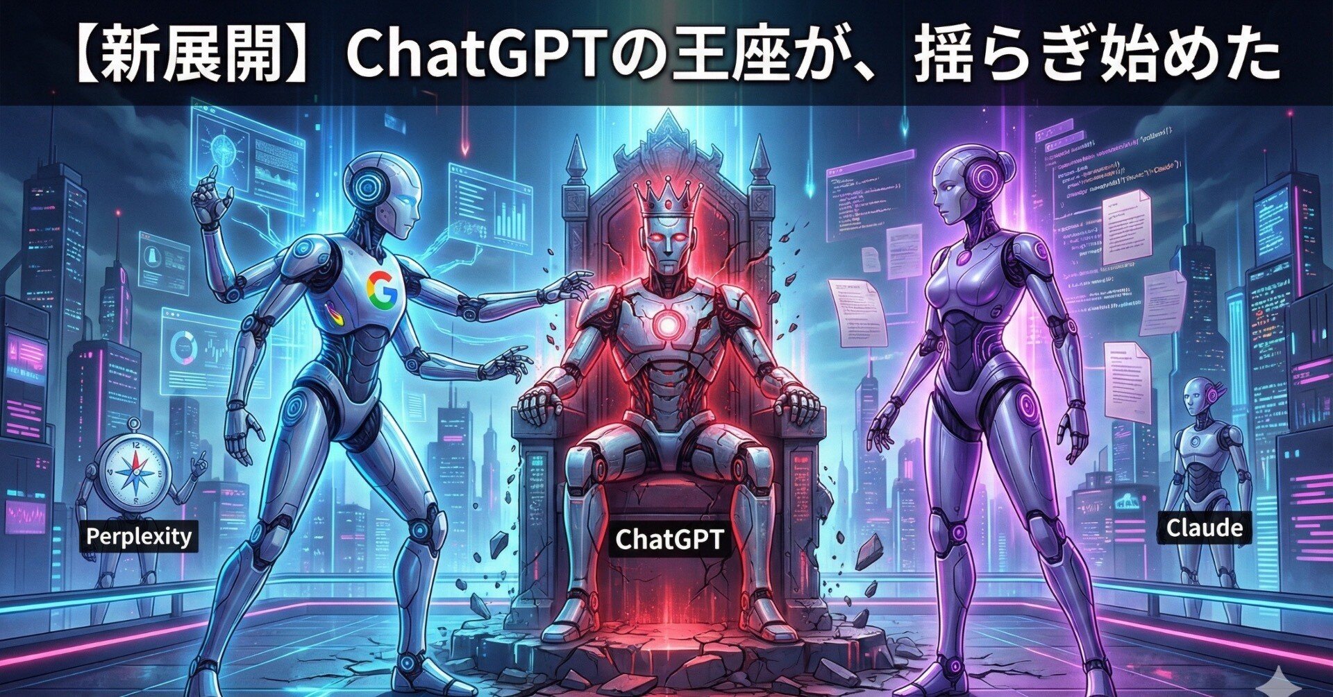 徹底考察】ChatGPT一強時代の終焉。2025年11月、AIは「選んでチームを