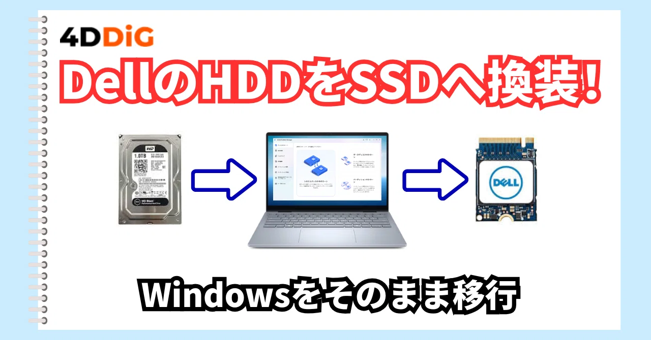 DellのHDDをSSDへ換装!クローン作成でWindowsをそのまま移行する方法 DellのHDDをSSDへ換装!クローン作成でWindowsをそのまま移行する方法